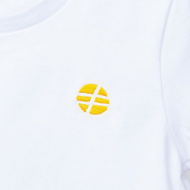 "L'initial" Enfant blanc - logo simple jaune – Image 3