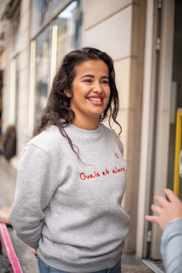 "Le Sacha" - Sweat Gris Femme