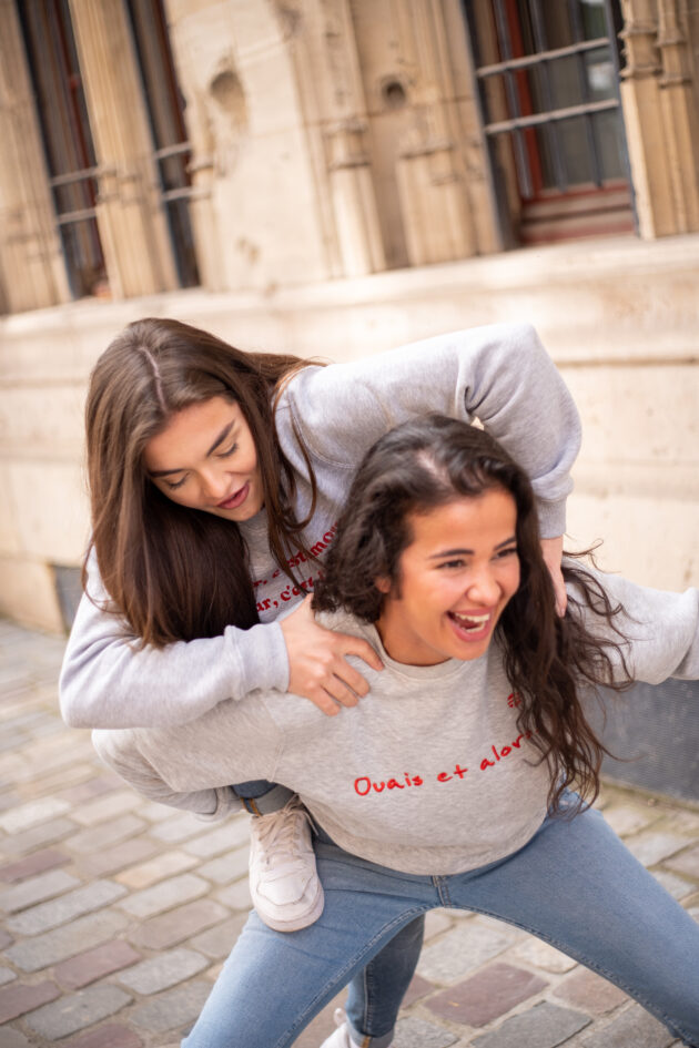 "Le Sacha" - Sweat Gris Femme – Image 2