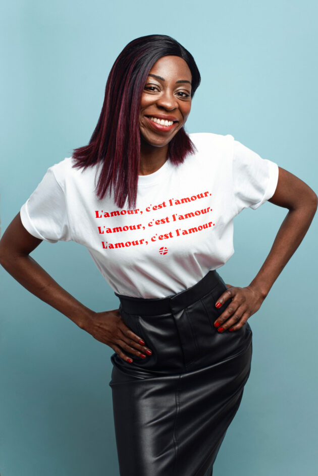 "L'amour" - T-shirt Femme – Image 7