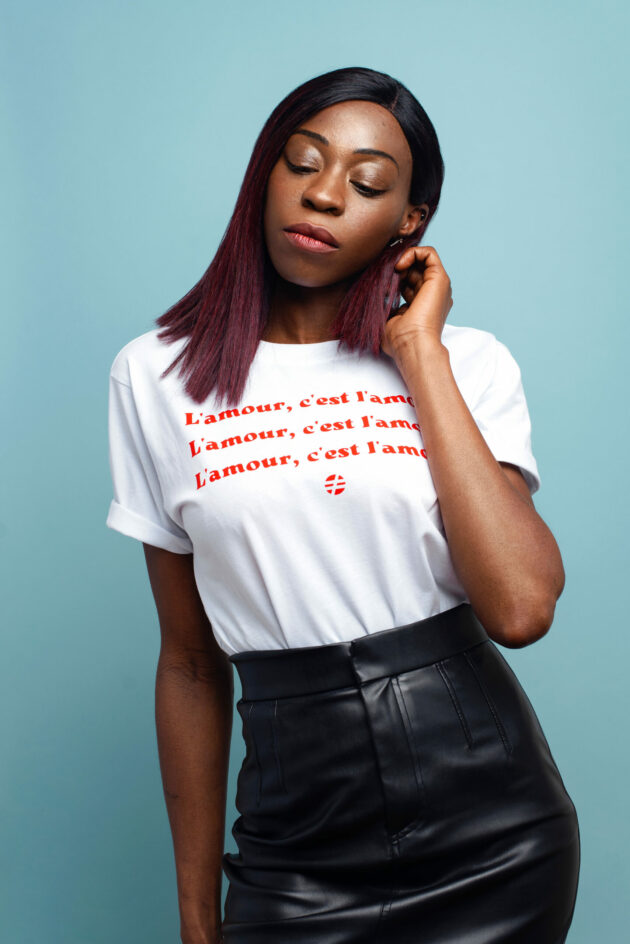 "L'amour" - T-shirt Femme – Image 5