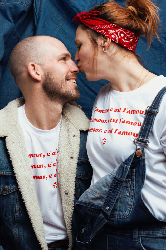 "Le Valentin" - T-shirt épais Unisexe – Image 5