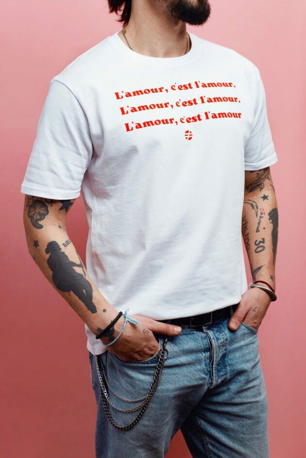 "Le Valentin" - T-shirt épais Unisexe – Image 4