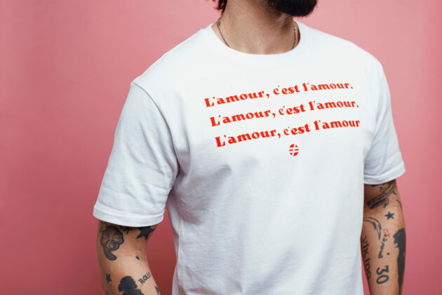 "Le Valentin" - T-shirt épais Unisexe – Image 3