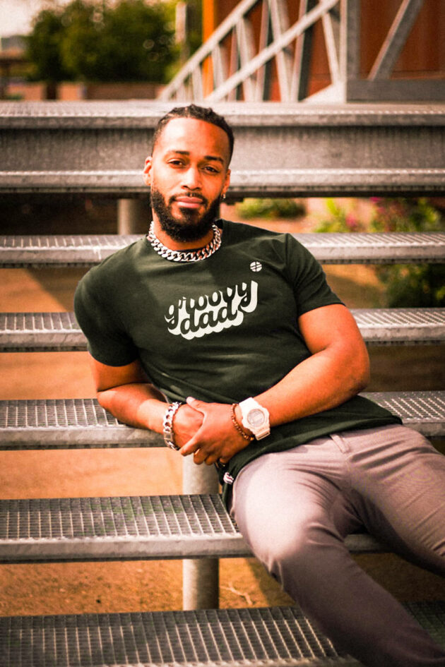 "Le Groovy Dad" - T-shirt Homme – Image 5