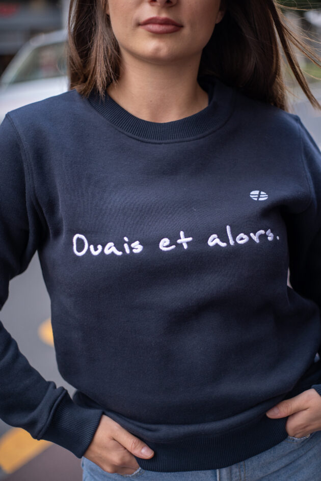 "Le Sacha" - Sweat Navy Femme – Image 2