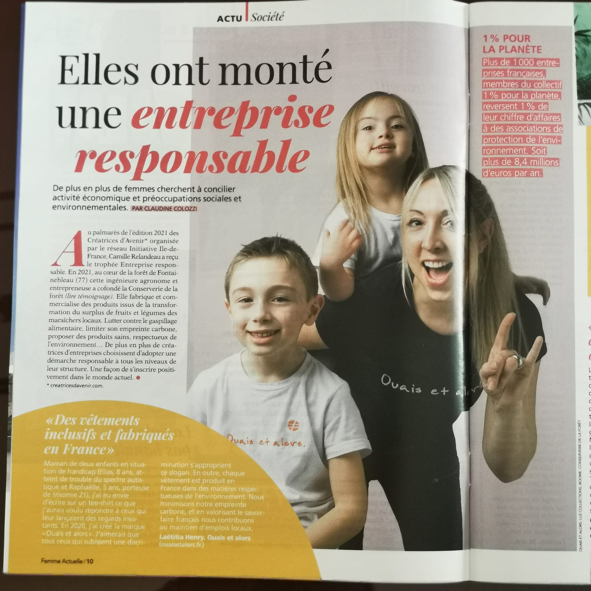 Ouais et alors femme actuelle article