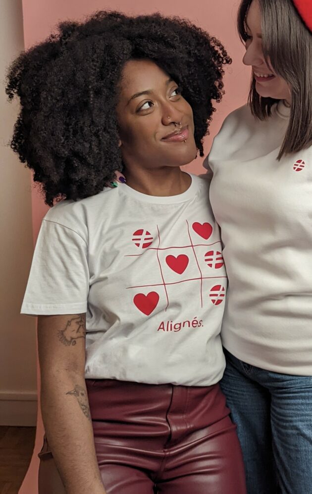 "Les alignés" - T-shirt Unisexe – Image 3