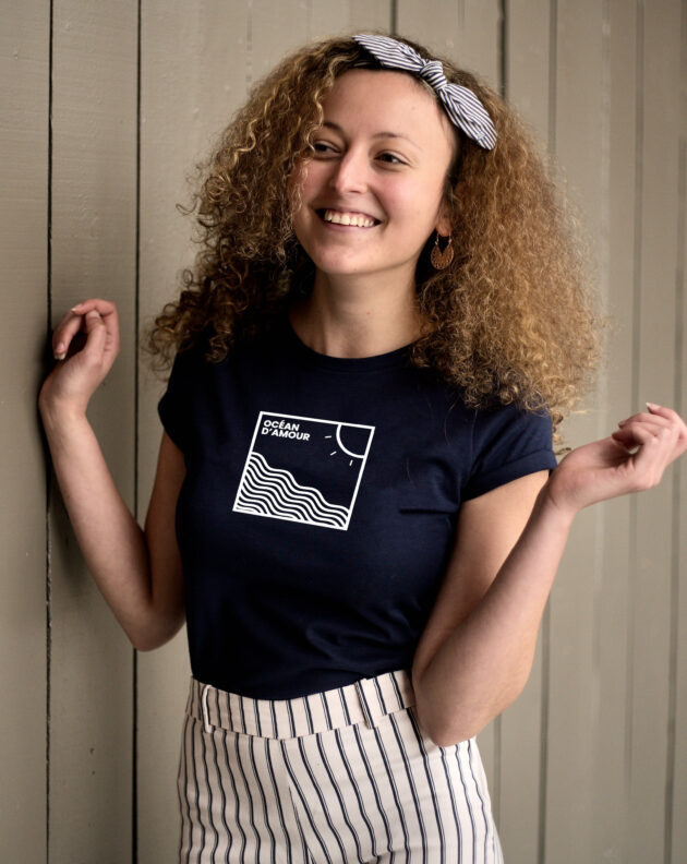Ocean d'amour - T-shirt Navy Femme
