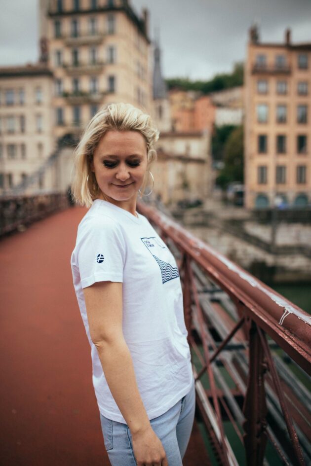 Ocean d'amour - T-shirt Blanc Femme – Image 4