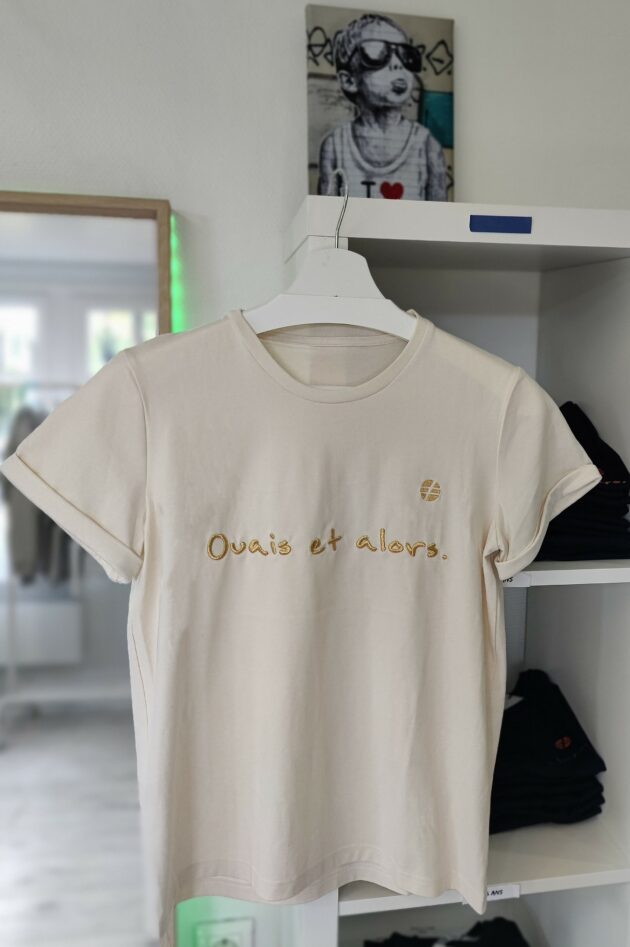 L'initial- T-shirt Femme écru – Image 2
