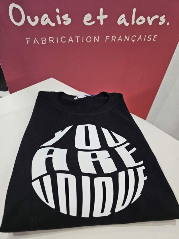 "L'Unique" - T-shirt Unisexe noir – Image 4