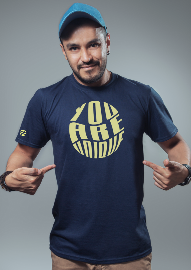 "L'Unique" - T-shirt Unisexe navy