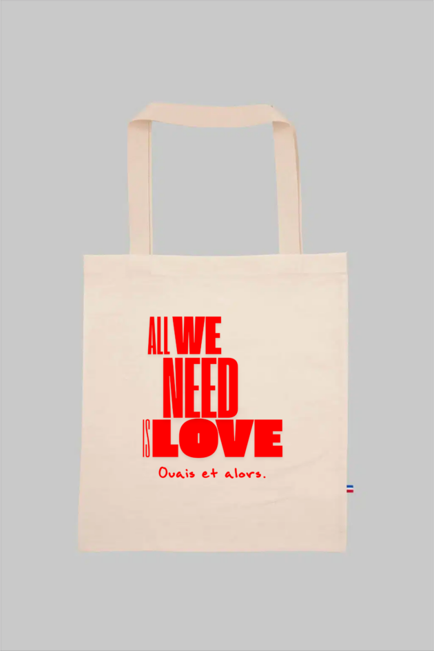 Tote bag "All We Need Is Love"