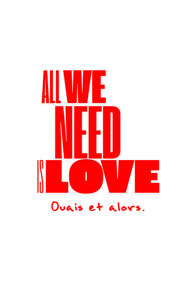 "All We Need Is Love" - T-shirt blanc femme – Image 4