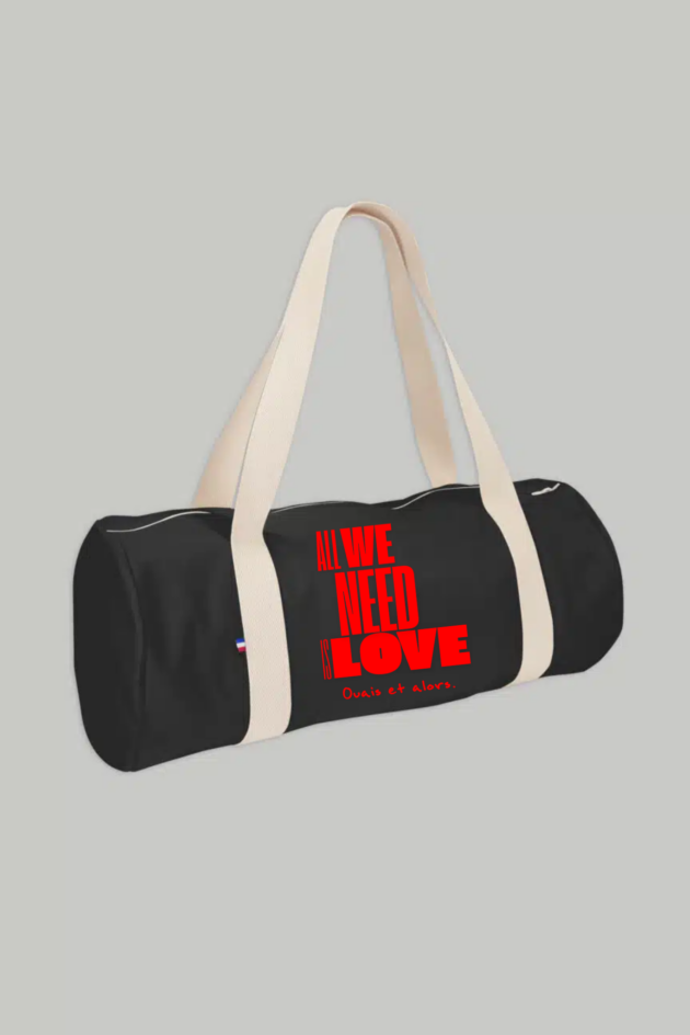 Sac polochon "All We Need Is Love"